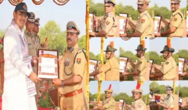 जांबाजों को सलाम... सीएम ने 22 पुलिसकर्मियों को पदक से नवाजा