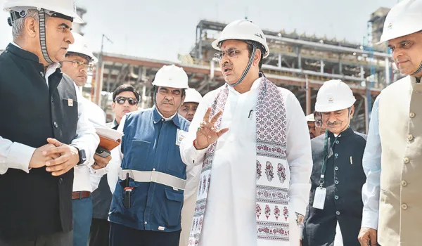 पचपदरा रिफाइनरी का सीएम भजनलाल ने किया निरीक्षण