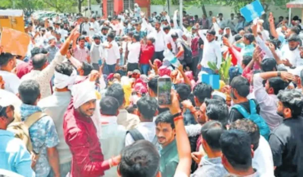 नर्सेज का गुस्सा फूटा... स्वास्थ्य भवन पर ताला, प्रदर्शन-झड़प