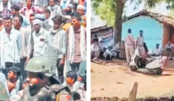 गांव में हालात तनावपूर्ण... पुलिस फोर्स तैनात, तीन आरोपी डिटेन