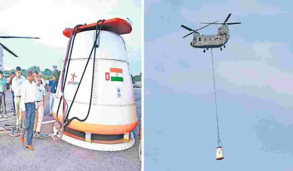 गगनयान पैराशूट प्रणाली के लिए पहला 'एयर-ड्रॉप' परीक्षण सफल