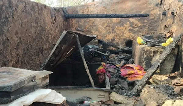 आग लगने से जिंदा जली बुजुर्ग महिला