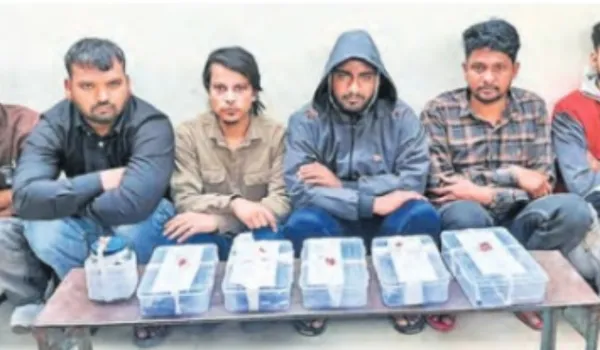 हथियारों से लैस छह बदमाश चढ़े पुलिस के हत्थे