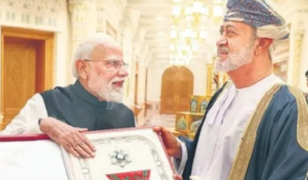 पीएम मोदी को 'ऑर्डर ऑफ ओमान' सम्मान