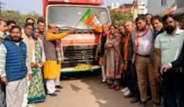 विधायक सराफ ने विकास रथ यात्रा को किया रवाना