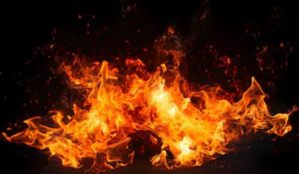 आग में जिंदा अली 7 दिन नवजात