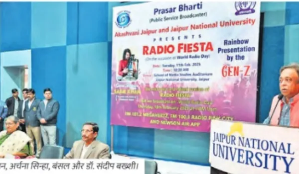 जयपुर नेशनल यूनिवर्सिटी में विश्व रेडियो दिवस मनाया