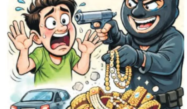 युवक का अपहरण कर 2 करोड़ के गहने लूटे