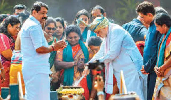 तमिलनाडु में पोंगल उत्सव में शामिल हुए गृह मंत्री अमित शाह