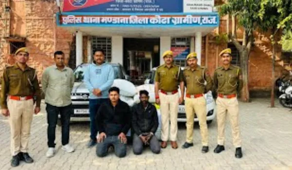 कोटा में 1.08 करोड़ का गांजा पकड़ा, दो तस्कर गिरफ्तार