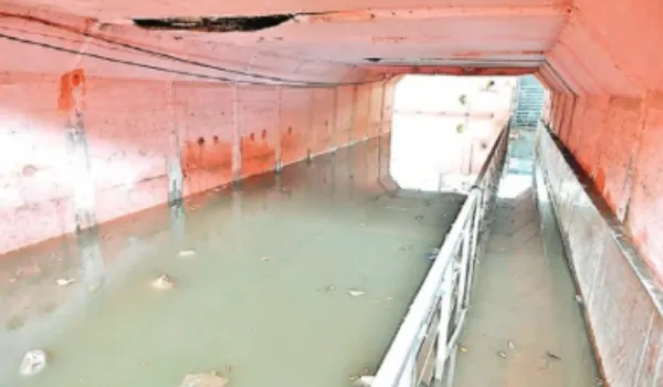 शहर में तीन घंटे की बरसात से 'ड्रेनेज सिस्टम' ध्वस्त
