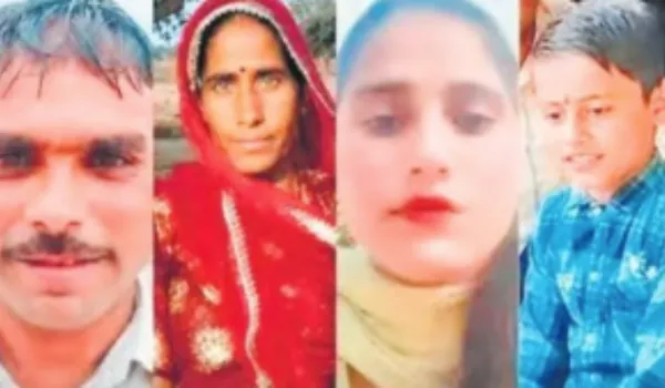 पत्नी व दो बच्चों की हत्या के बाद किसान ने किया सुसाइड