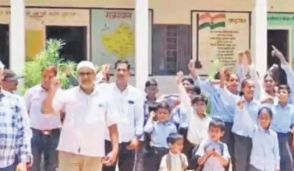 सरकारी स्कूल परिसर में गिरा हाईटेंशन का तार