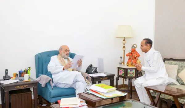 अमित शाह से मिले पूर्व सांसद गोपाल सिंह ईडवा