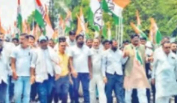 बिजली कटौती को लेकर कांग्रेस का प्रदर्शन