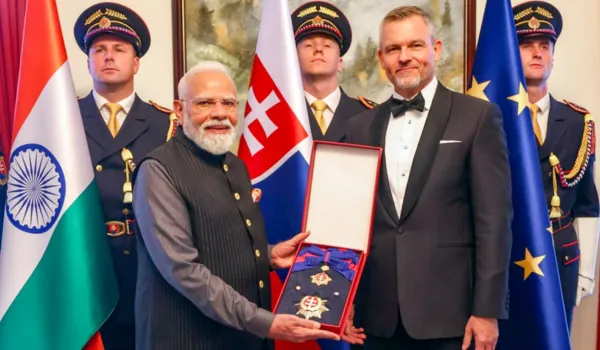 पीएम मोदी को स्लोवाकिया का सर्वोच्च नागरिक सम्मान