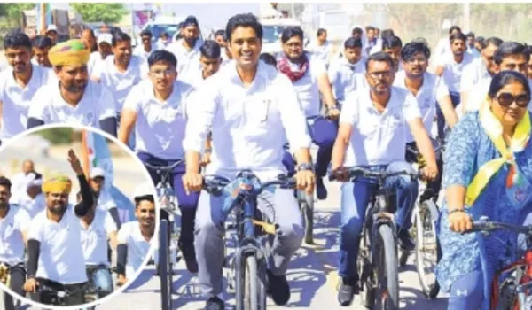 युवाओं ने ली नशा छोड़ने की शपथ, यात्रा का समापन