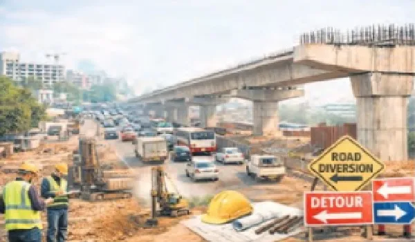 सांगानेर में एलिवेटेड रोड निर्माण से पहले ट्रैफिक प्लान पर मंथन