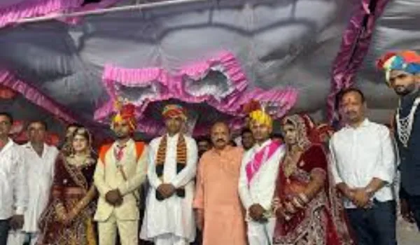गुर्जर समाज के 91 जोड़े विवाह बंधन में बंधे