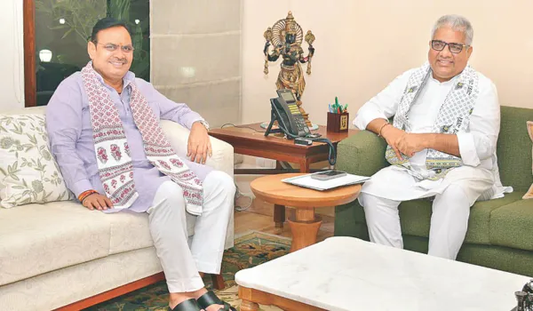 मुख्यमंत्री की भूपेंद्र यादव से मुलाकात