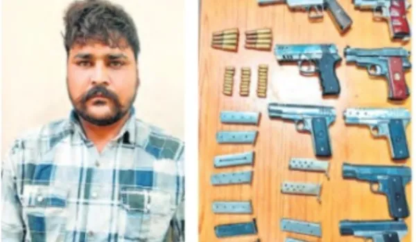 सलाखों के पीछे पहुंचा इनामी कुख्यात हथियार तस्कर सरगना कुलदीप