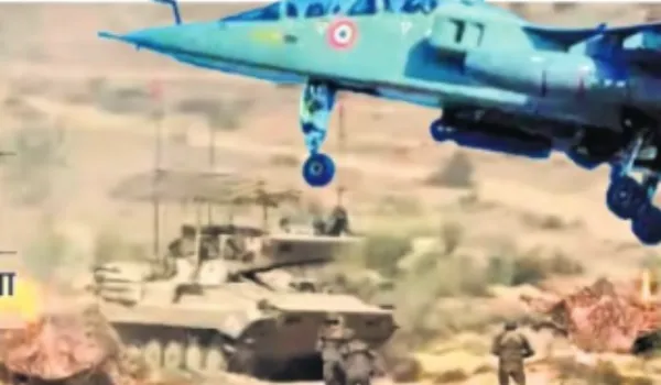 पाकिस्तान बाडर पर एक साथ गरजे टैंक और फाइटर जेट