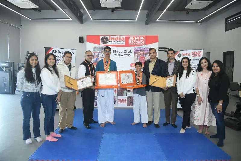 जयपुर के आहान और आरव कर्णावट ने बनाया नया इंडिया और एशिया बुक ऑफ़ रिकॉर्ड