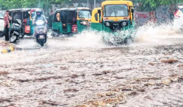 जयपुर में तीन इंच बारिश