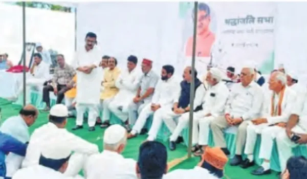 जनप्रतिनिधियों ने दी टांक को श्रद्धांजलि