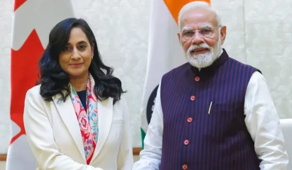 पीएम मोदी से मिलीं कनाडा की विदेश मंत्री अनीता आनंद