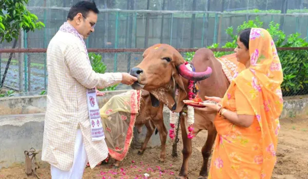 गो माता हमारी संस्कृति और जीवन का आधारः भजनलाल