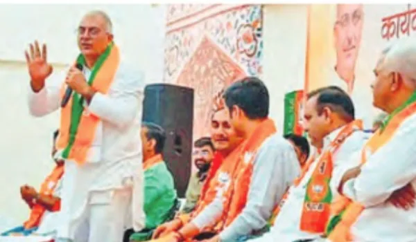 BJP करेगी 23 जिलों में मंथन, अलवर में भाटिया ने दिया मंत्र