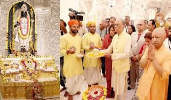 रामलला के दरबार में पहुंचे रामगुलाम... पूजा की