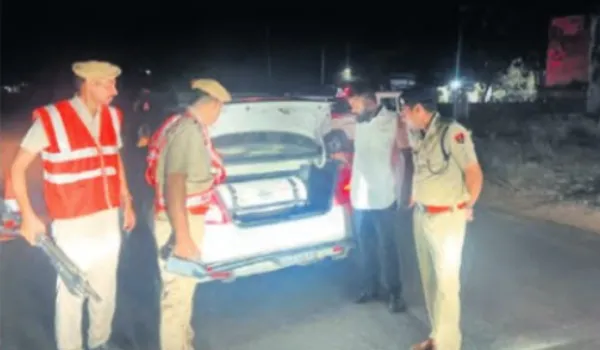 जयपुर रेंज में ए श्रेणी नाकाबंदी... अवैध हथियार, गांजा और नकदी जब्त